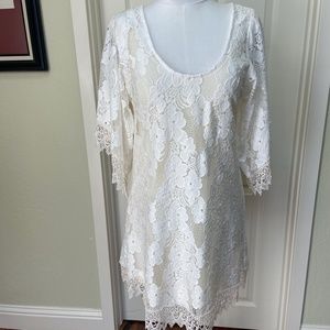 Lucy Love White/Ivory Lace dress